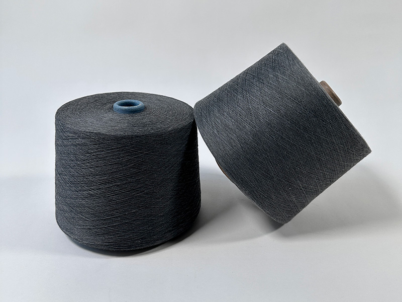 100% Recycle Polyester Spun melange Yarn